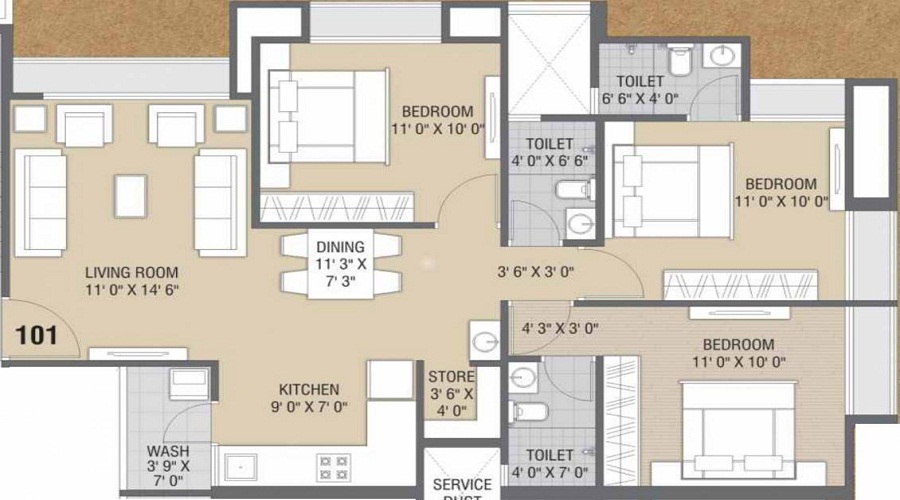 Flora Iris Floor Plan