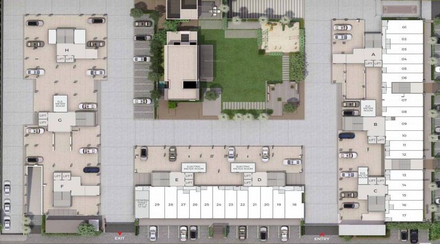Adarsh Tulip Skyview Floor Plan