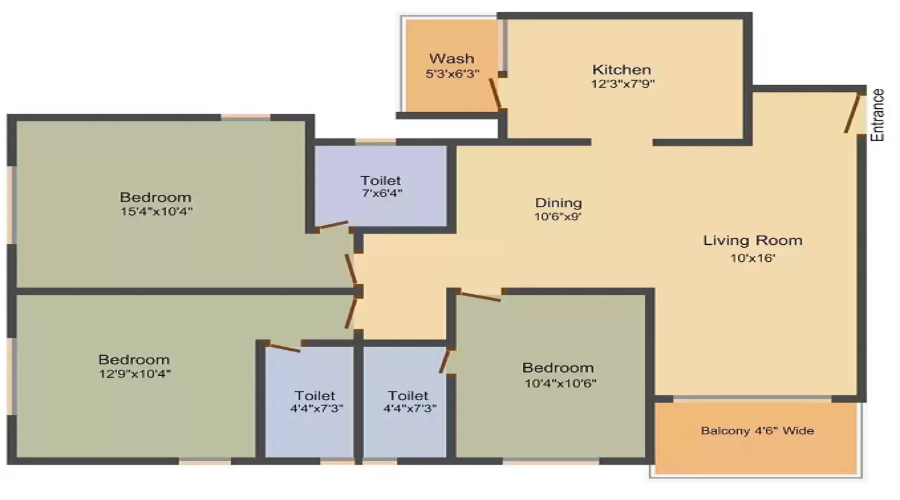 Civic Samanvay Residency Floor Plan