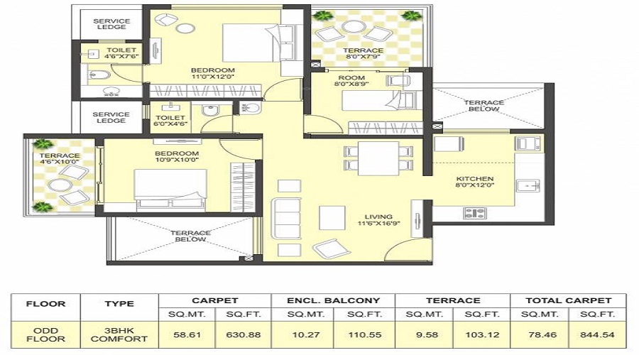 Rama Metro Life Maxima Residences Floor Plan