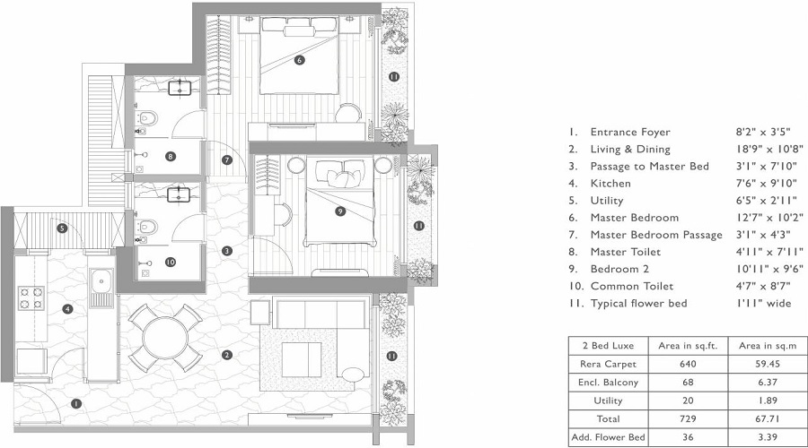 T Bhimjyani Infinity Towers Floor Plan