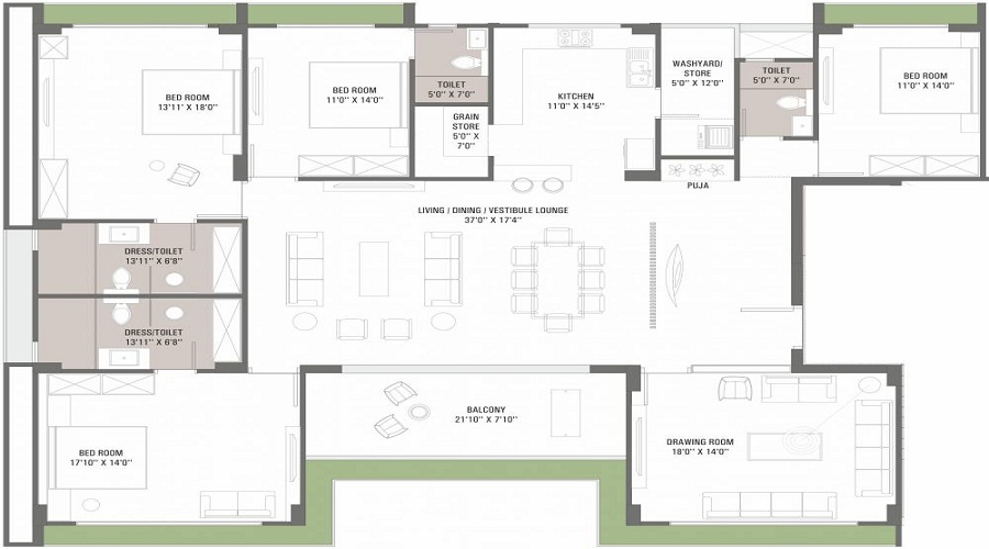 Swastik The Crest Floor Plan