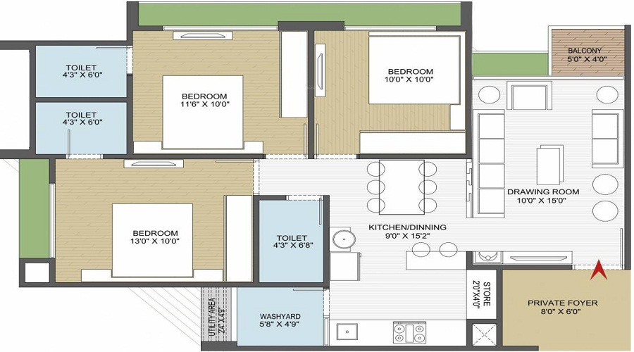 Akshar Shypram Floor Plan
