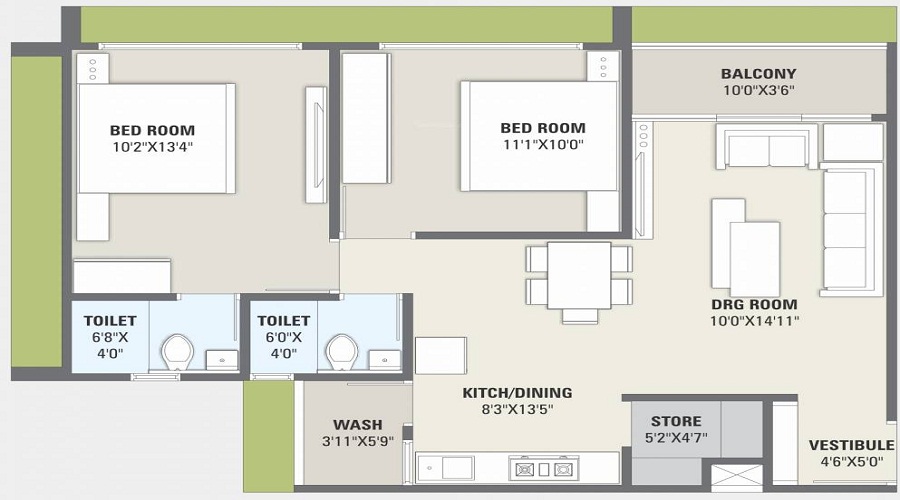 Saral Heights And The East Gate Floor Plan