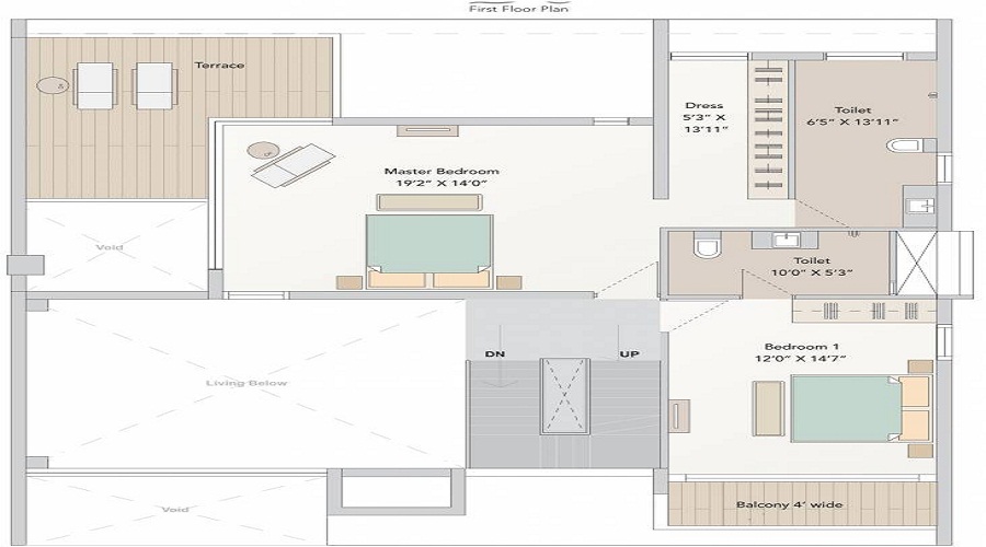 Arvind Uplands Two Floor Plan