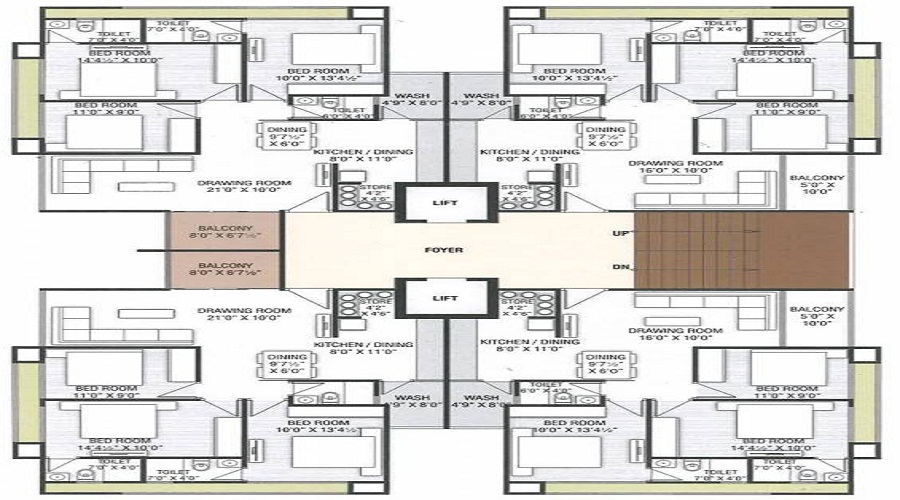 Satva Nirman Heights Floor Plan