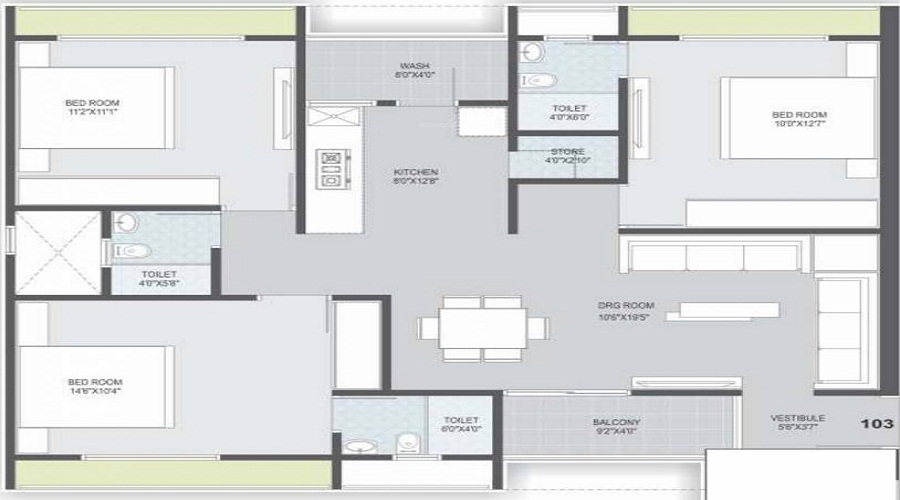 Dharti Kesar Hill Floor Plan