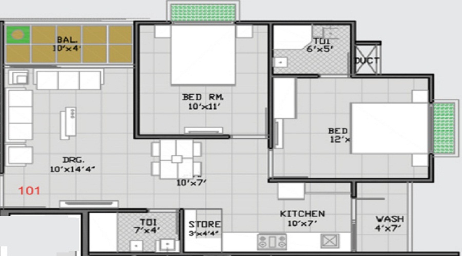 Chetak Radhe Govind Phase 1 Floor Plan