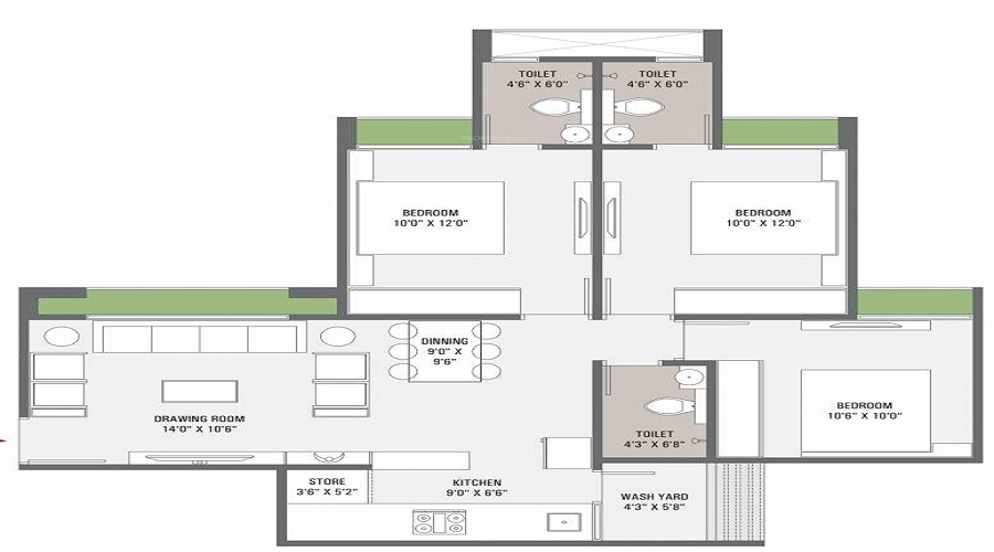 Akshaj Caladium Floor Plan