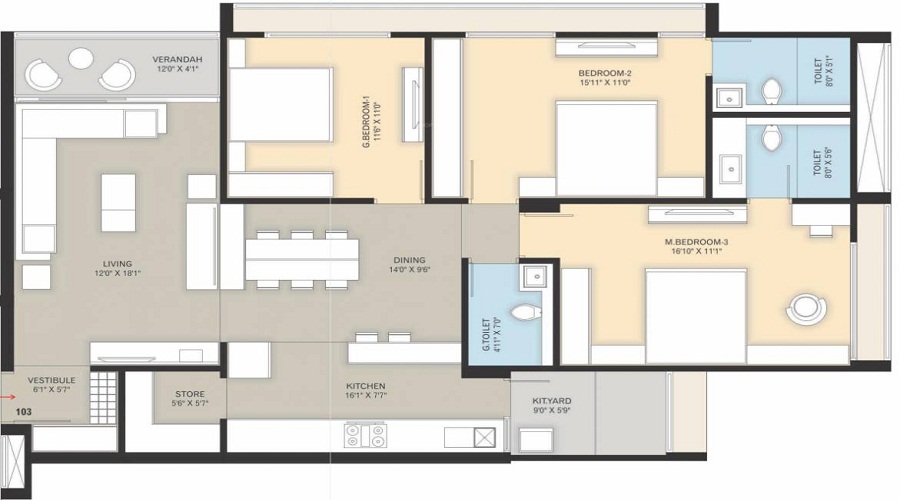Pushkar Grand Pushkar Floor Plan
