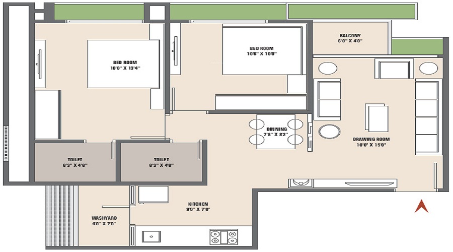 Vishwa Opulence Floor Plan