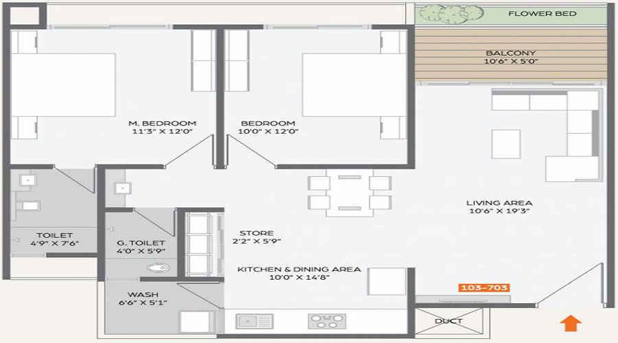 Bansari Height 2 Floor Plan