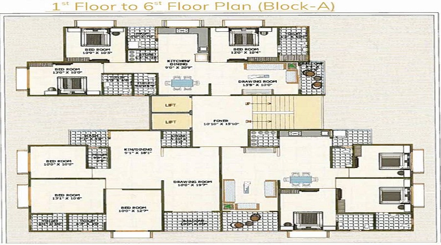 AVM Sudarshan Residency Floor Plan