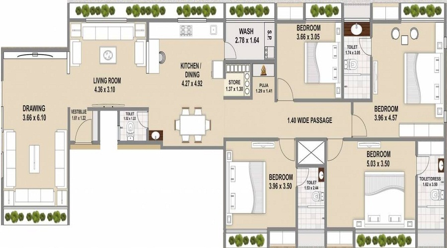 Pushti Bhagwat Altimus Floor Plan