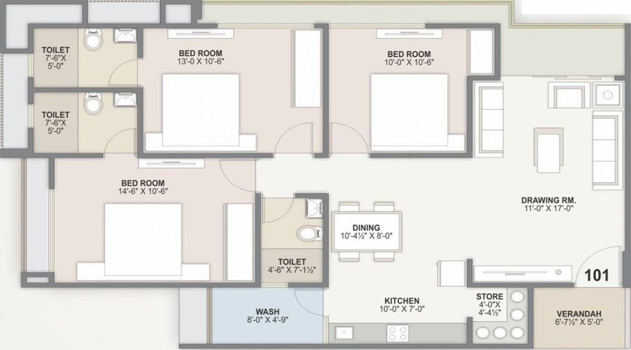 Corus Heights Floor Plan