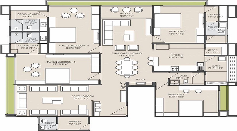Vishnu Giriraj Horizon Floor Plan