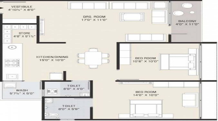Shubham Flora Floor Plan
