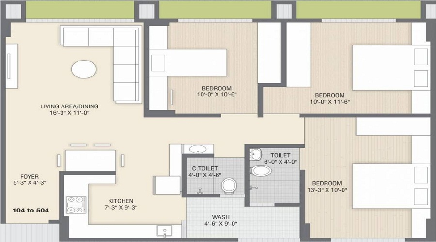 Rashmi Pearl 2 Floor Plan
