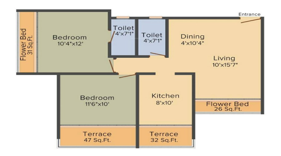 Mahaavir Avenue One Floor Plan