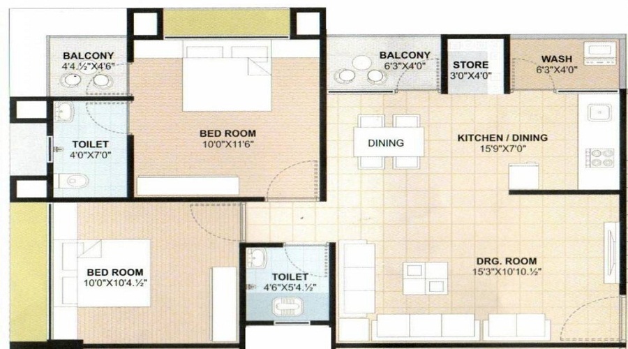 KV Satva Shiv Elegance Floor Plan