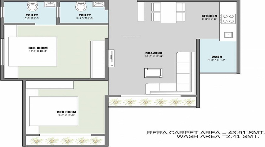 Hari Om Crystal Floor Plan