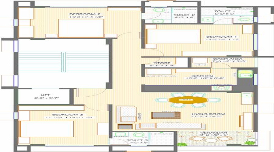 Venus Ram Krupa Floor Plan