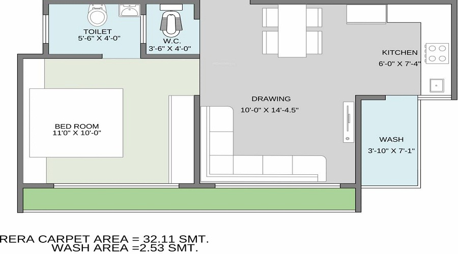 Mangalmurti Apartment Floor Plan