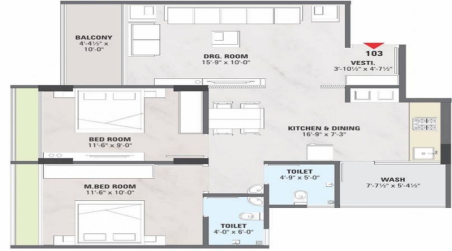Omkar Elegance Floor Plan
