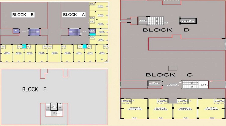 Shreeji Shree Sahjanand Residency Floor Plan