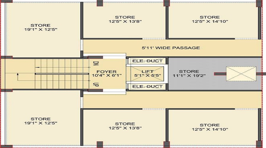 Siddh Trade Simandhar Residency Floor Plan