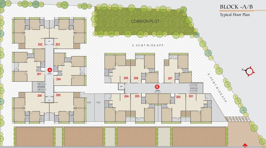 Aarvi Himalaya Residency Floor Plan
