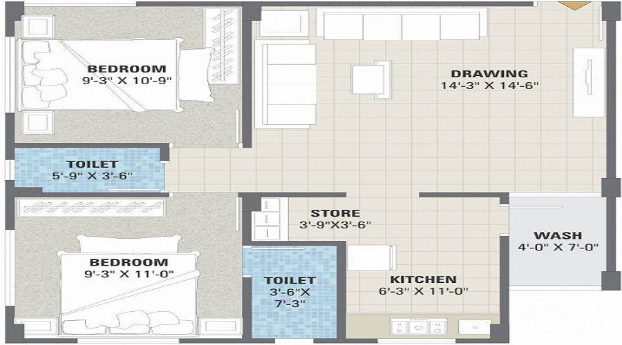Neev Neelkanth Heights 2 Floor Plan