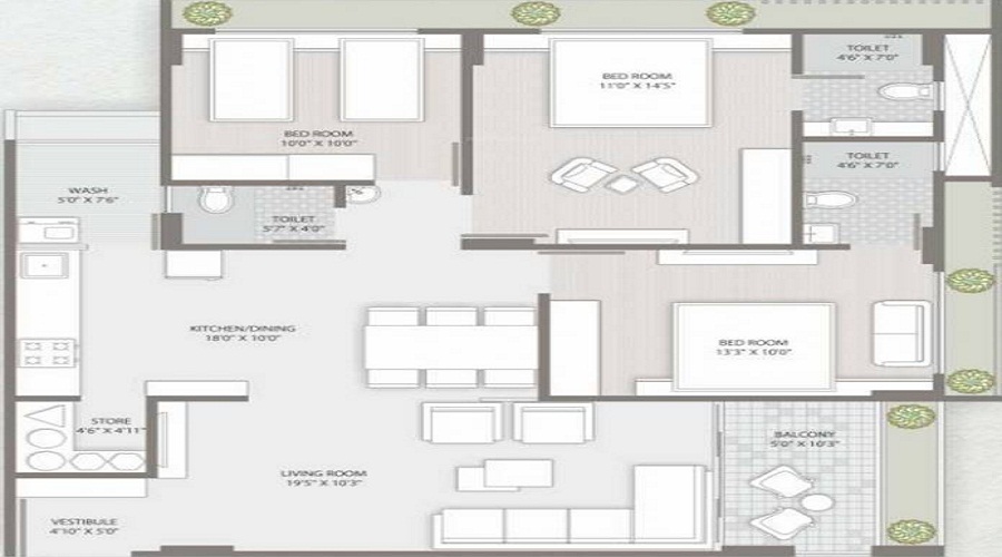 Dharam Madhuban Floor Plan