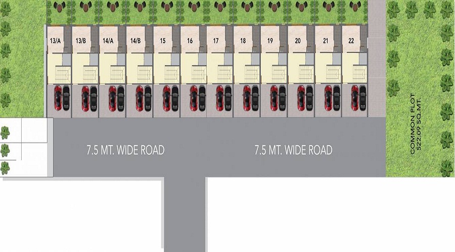 Bapashree Sarvopari Villas Floor Plan