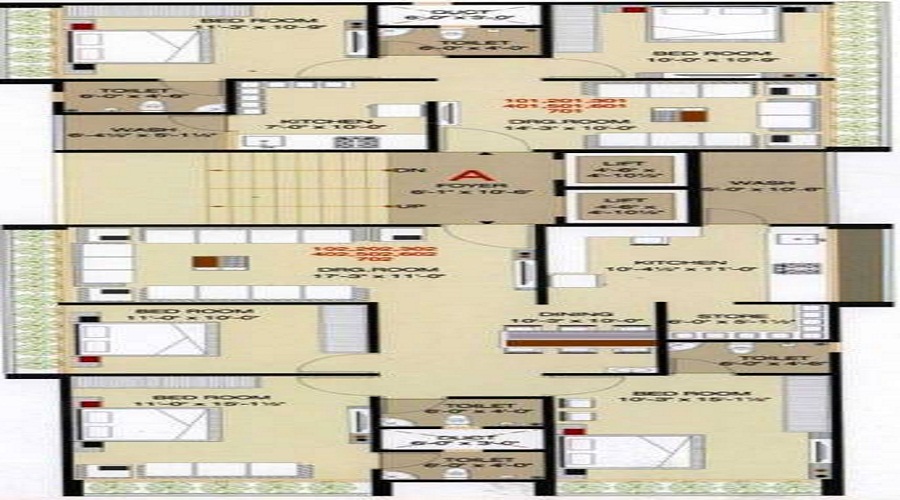 Takshashila East End Block A Floor Plan