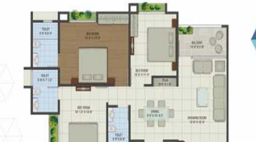 Swastik Scarlet Repose Floor Plan