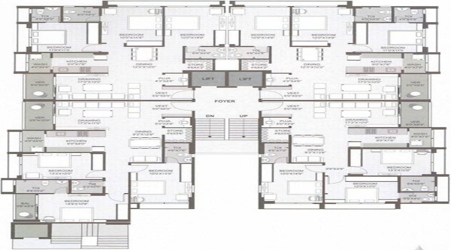 Moksha Saheli Sannidhya Floor Plan