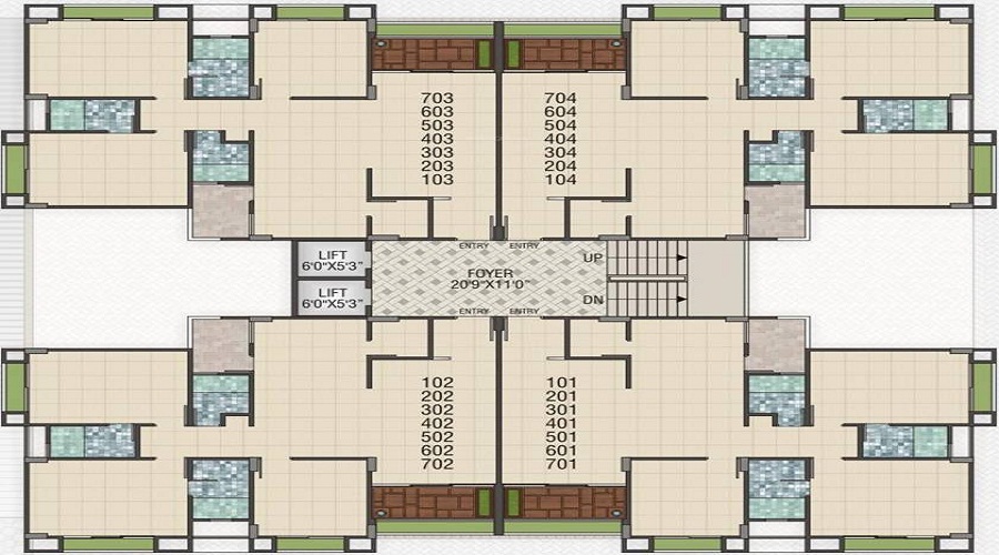 Optimize Infracon Elegance Floor Plan