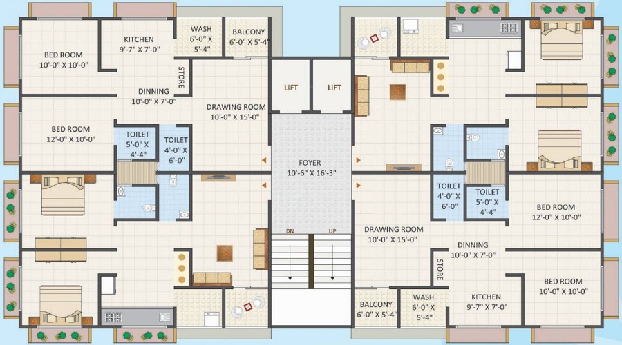 P And P Prarthna Exotica Floor Plan