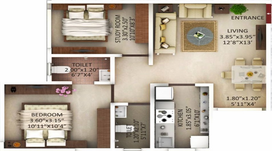 Raghvendra Empire Floor Plan