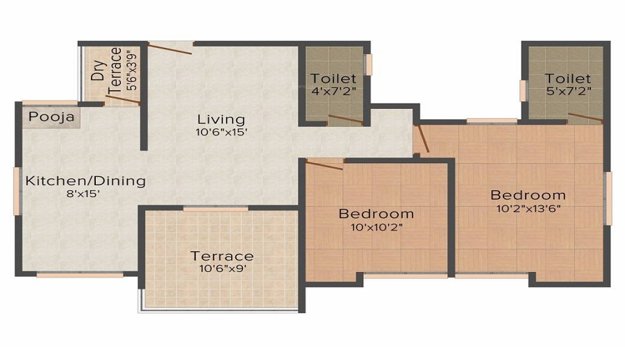 2 Bhk 2t Apartment With Size 811 Sqft Carpet Sqft For Sale In Lodha Belmondo Tower 32 Gahunje Pune
