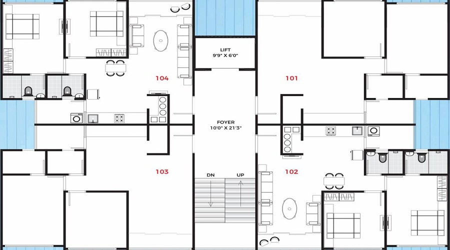 Vallabh Empire Homes Floor Plan