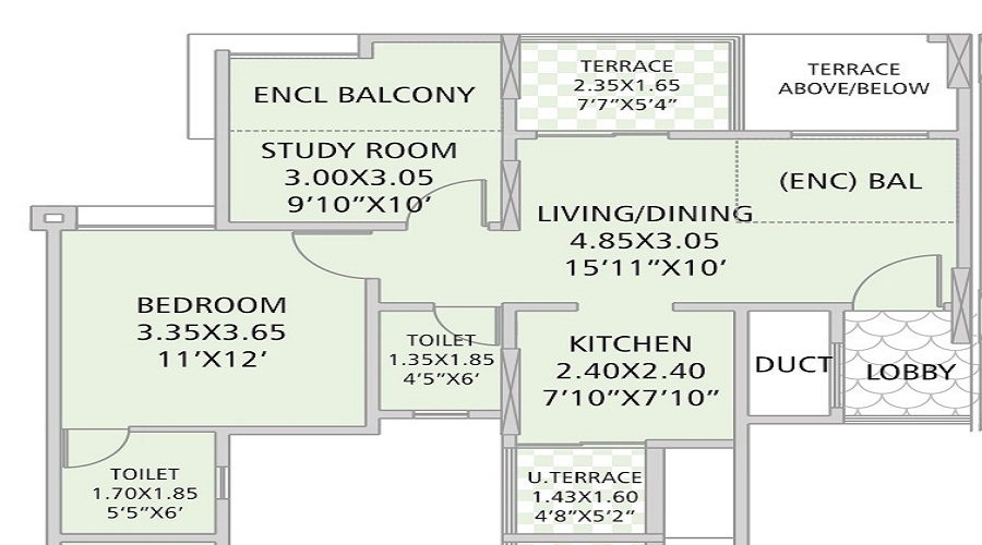 GK Silverland Residency Phase III Floor Plan