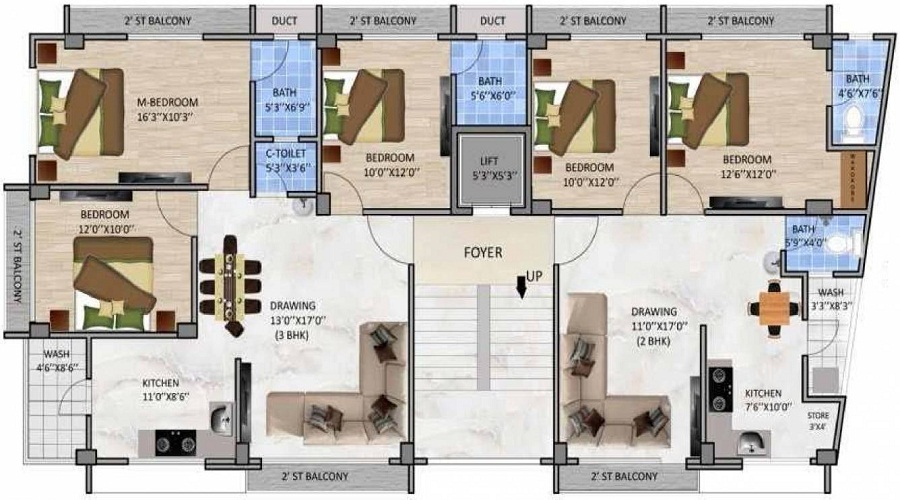 Mitraa Haash Shrushti Floor Plan