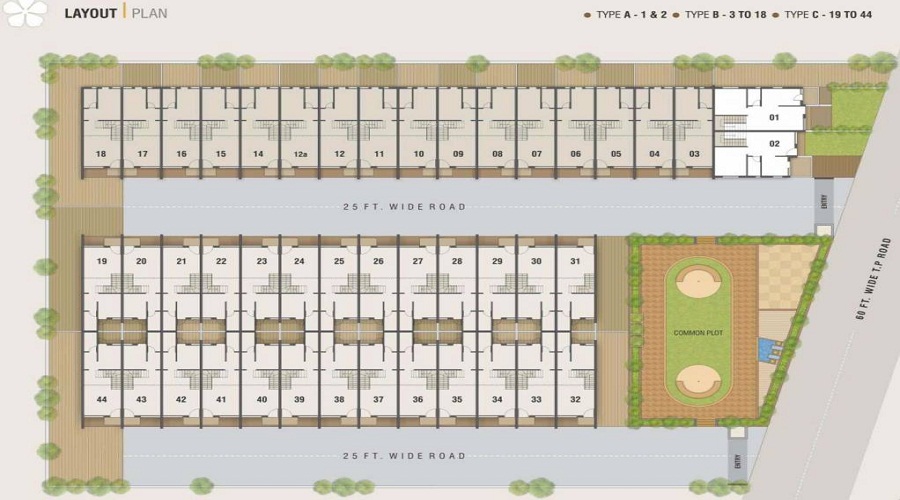Riviera Greens Row House Floor Plan