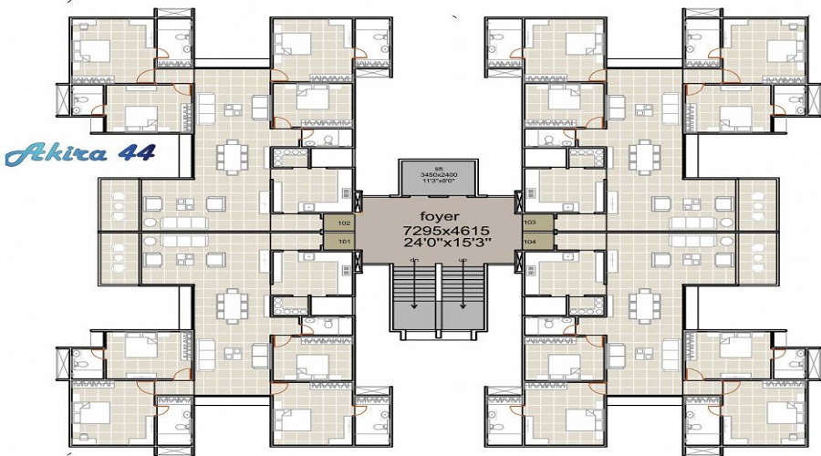 Myco Akira 44 Floor Plan