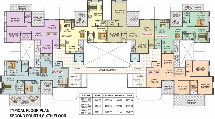 Venus Krushna Park C Wing Floor Plan