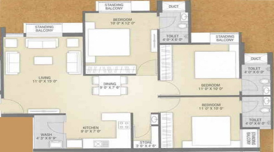 Flora Ixora Floor Plan