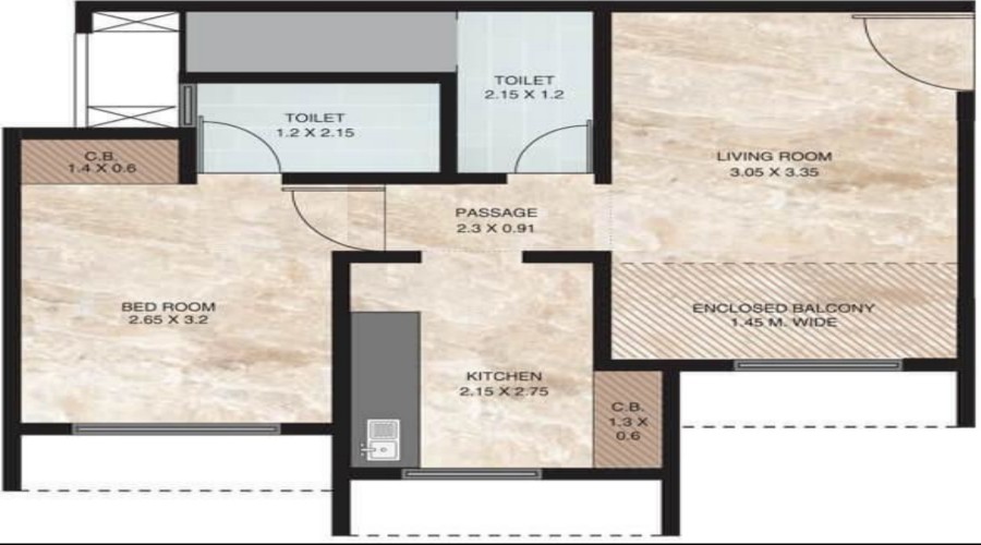 Vihang Golden Hills B3 Floor Plan