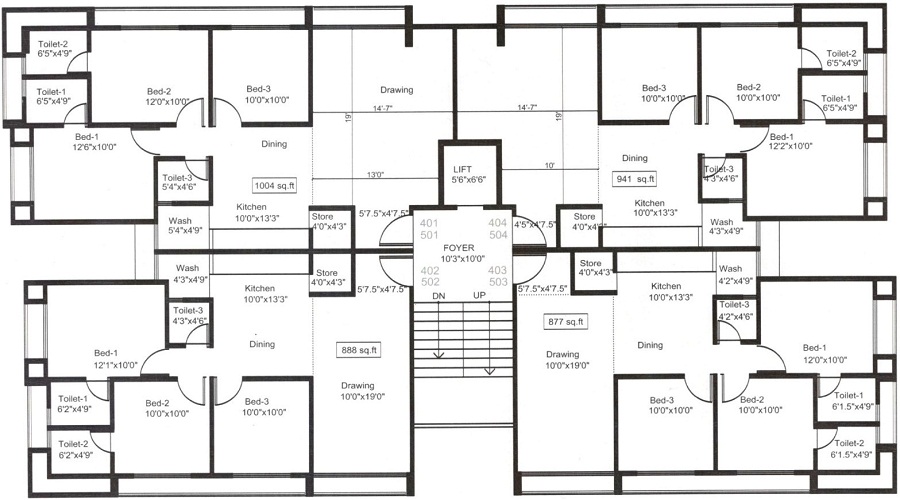 Mairaa Allied 20 Appartments Floor Plan